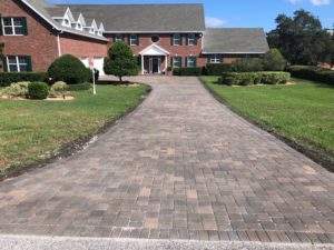 Paved residential driveway